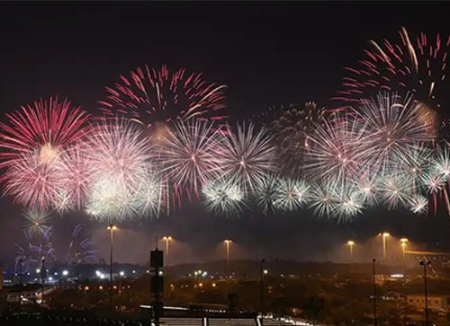 湄潭县焰火晚会